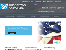 Tablet Screenshot of mvbbank.com